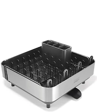 Joseph Joseph Extend Steel Plus Expandable Dish Rack with Wine Glass Holder