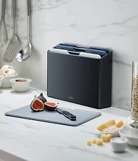 Joseph Joseph Folio™ 4-Piece Chopping Board Set with Storage Case (Regular)- Graphite
