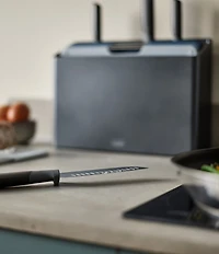 Joseph Joseph Folio Plus 8-Piece Knife & Chopping Board Set - Graphite