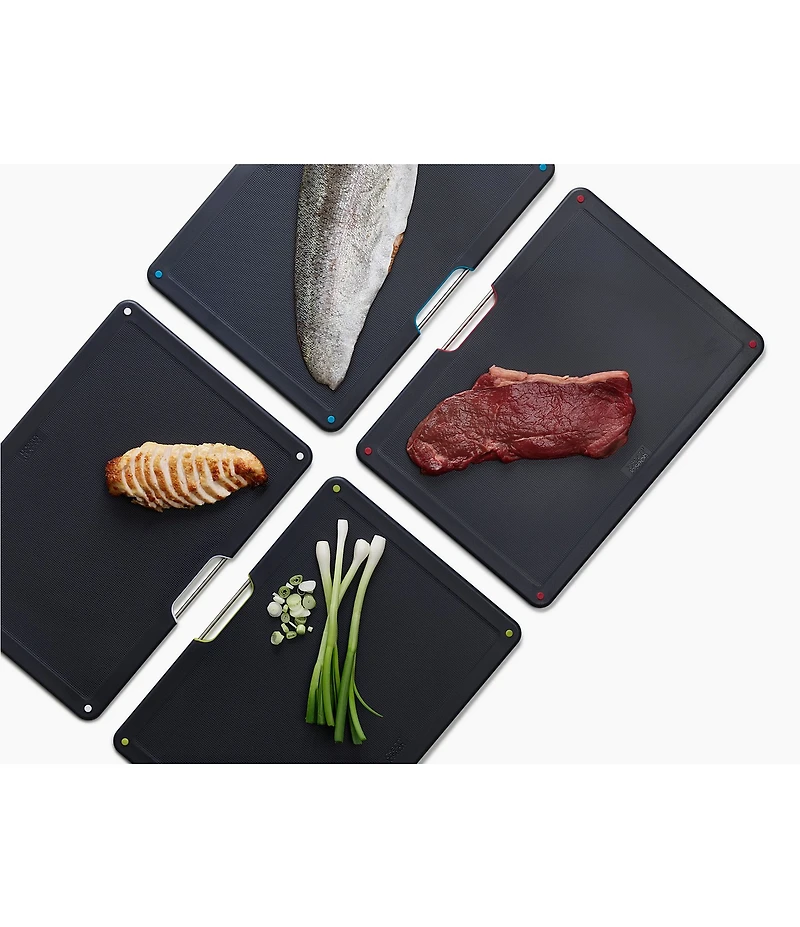 Joseph Joseph Folio™ Steel Set of 4 Chopping Boards with Stainless Steel Case