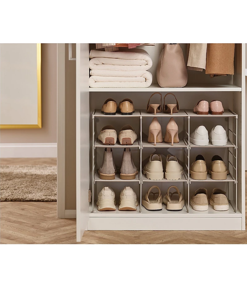 Joseph Joseph Level Plus Adjustable Shoe Rack- Ecru