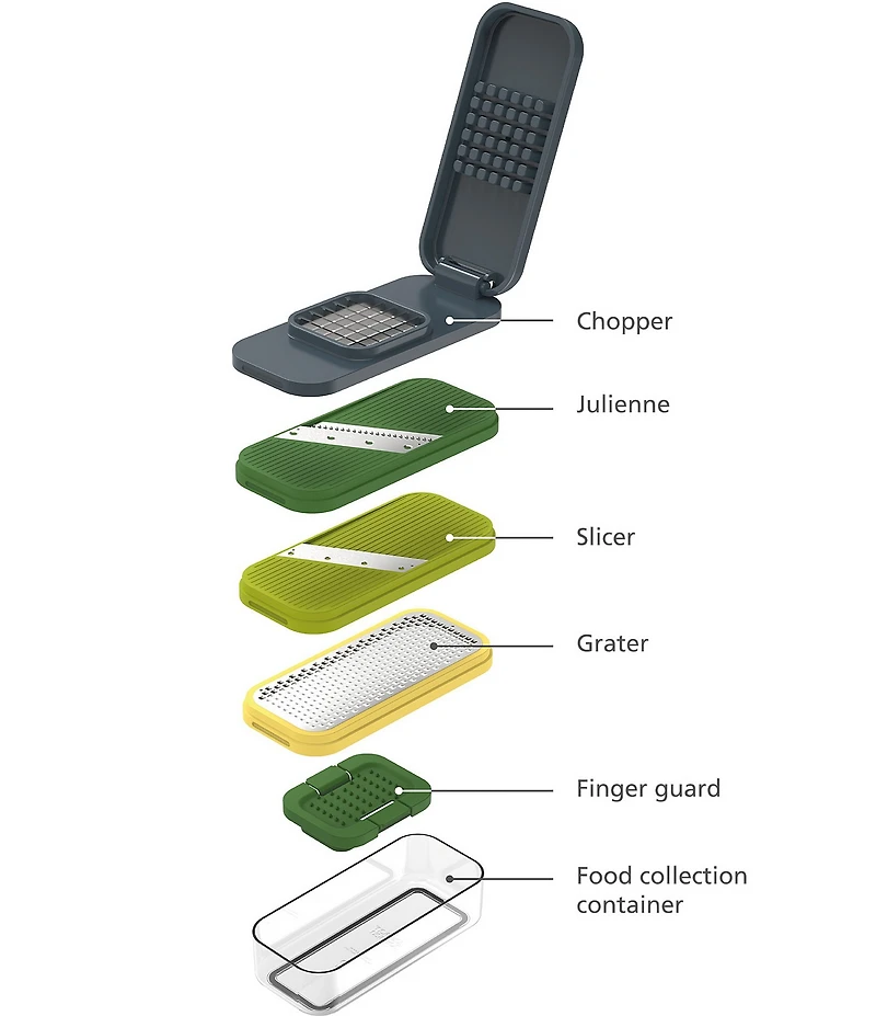 Joseph Joseph Multi-Prep Compact 4-in-1 Chop Grate and Slice Set