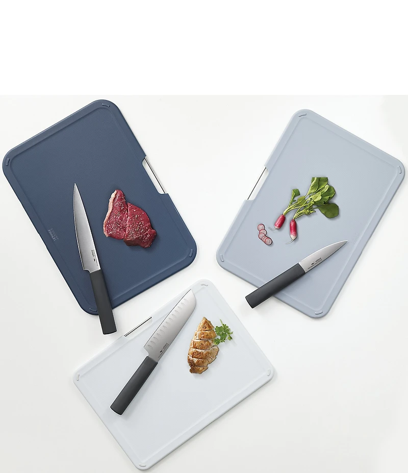 Joseph Joseph Nest Boards Plus 6-Piece Knife and Chopping Board Set- Grey