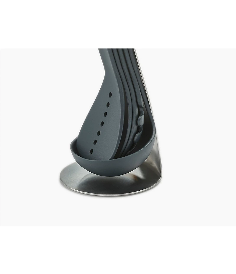 Joseph Joseph Nest Magnetic Utensils with Stand - Black & Stainless Steel