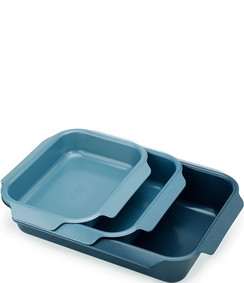 Joseph Joseph Nest Oven Non-Stick 3-Piece Blue Roasting Pan Set