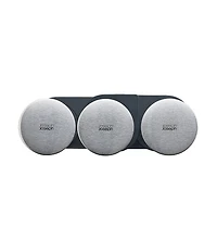 Joseph Joseph Podium 5-Piece Glass Storage Jar Set with Stand- Silver