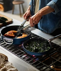 Joseph Joseph Space Folding Handle Ceramic Non-Stick Dark Blue 3.8- Quart Saute Pan