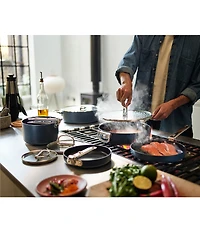 Joseph Joseph Space Folding Handle Ceramic Non-Stick Dark Blue 10-Piece Cookware Set