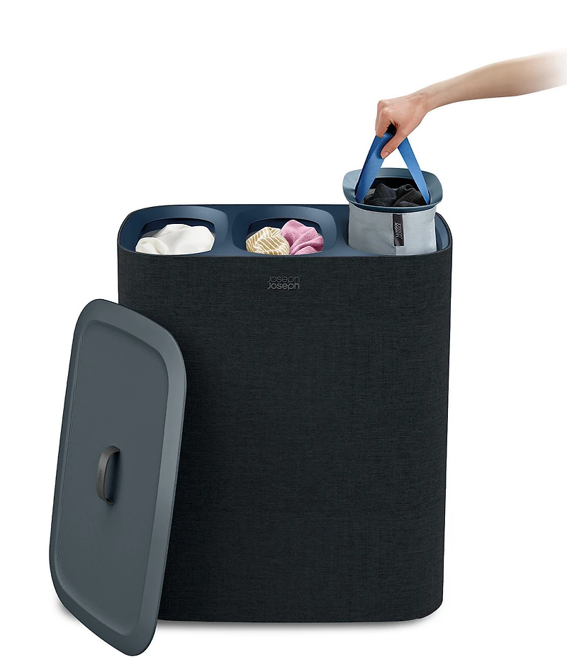 Joseph Joseph Tota Trio 90-Liter Easy-Empty Laundry Separation Basket