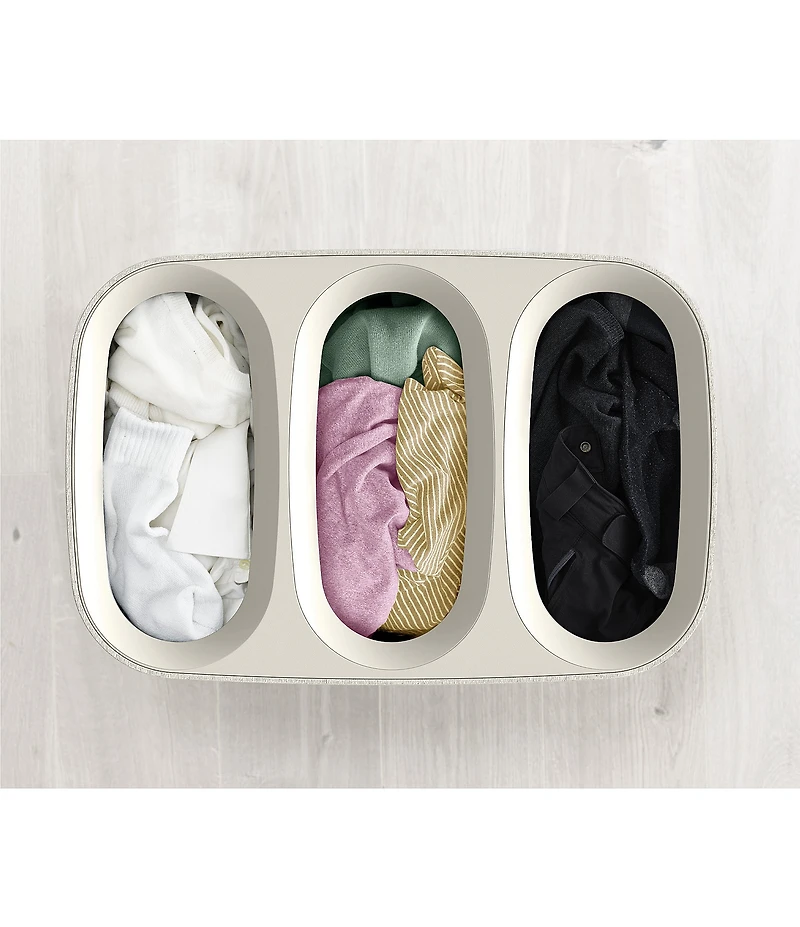 Joseph Joseph Tota Trio 90-Liter Laundry Separation Basket- Ecru