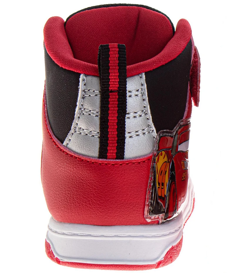 Josmo Boys' Disney Pixar Cars Lightning McQueen Light-Up Hi-Top Sneakers (Toddler)