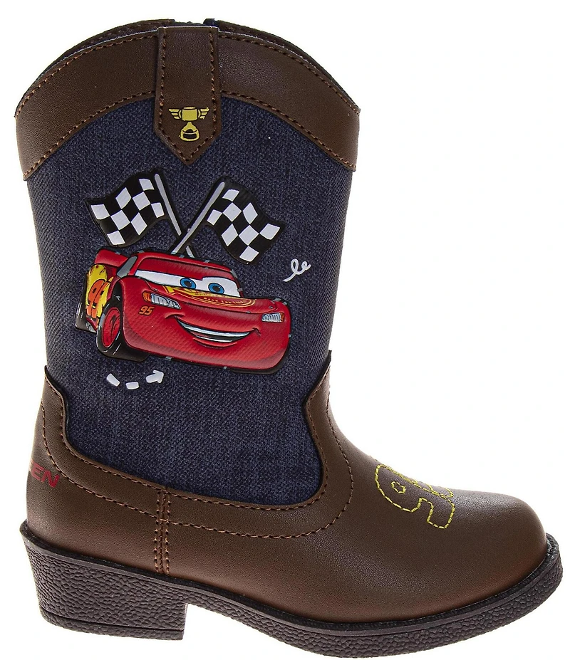 Josmo Boys' Disney Pixar Cars Lightning McQueen Western Boots (Infant)