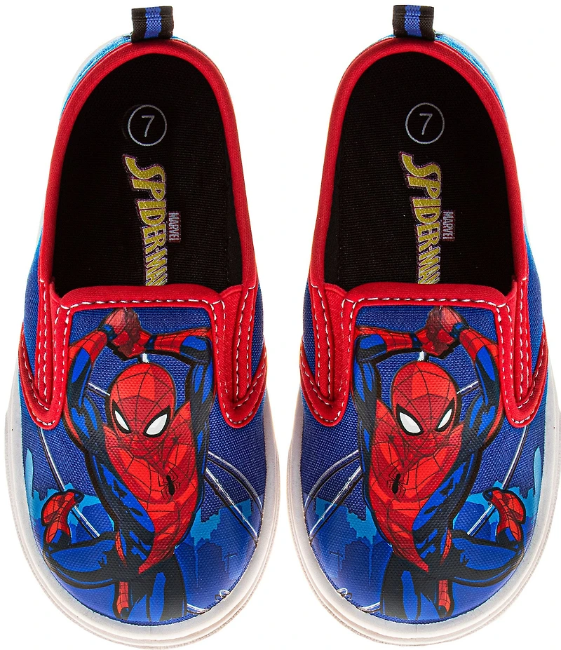 Josmo Boys' Marvel Spider Man Canvas Slip On Sneakers (Infant)
