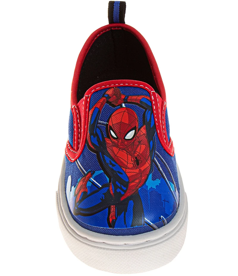 Josmo Boys' Marvel Spider Man Canvas Slip On Sneakers (Infant)