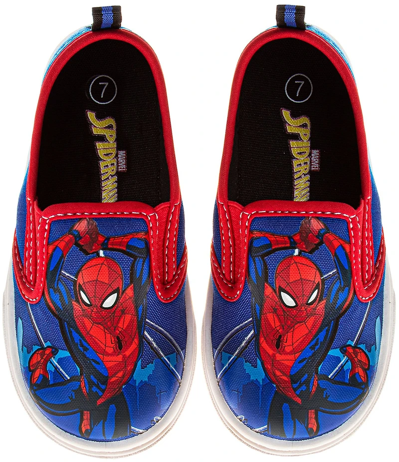 Josmo Boys' Marvel Spider Man Canvas Slip On Sneakers (Infant)