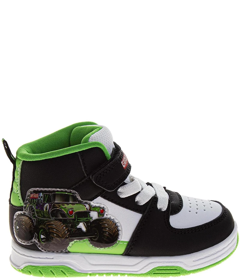 Josmo Boys' Monster Jam Grave Digger Light-Up Hi-Top Sneakers (Toddler)