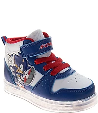 Josmo Boys' Sega Sonic The Hedgehog Hi-Top Light-Up Sneakers (Infant)