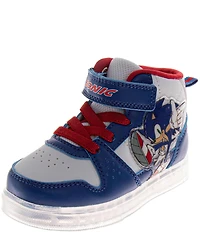 Josmo Boys' Sega Sonic The Hedgehog Hi-Top Light-Up Sneakers (Infant)