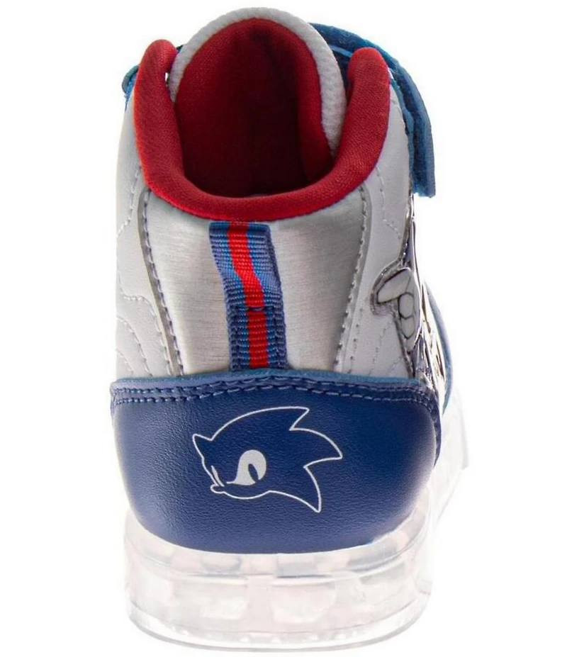 Josmo Boys' Sega Sonic The Hedgehog Hi-Top Light-Up Sneakers (Toddler)