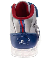 Josmo Boys' Sega Sonic The Hedgehog Hi-Top Light-Up Sneakers (Toddler)
