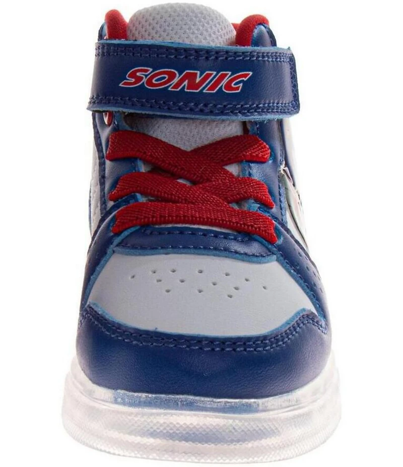 Josmo Boys' Sega Sonic The Hedgehog Hi-Top Light-Up Sneakers (Toddler)