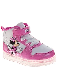 Josmo Girls' Disney Minnie Mouse Light-Up Sneakers (Toddler)