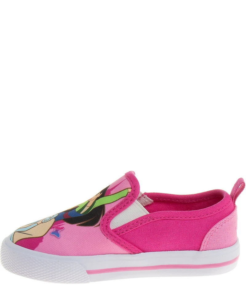 Josmo Girls' Disney Princess Canvas Slip-On Sneakers (Infant)