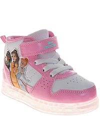 Josmo Girls' Disney Princess Light-Up High-Top Sneakers (Toddler)