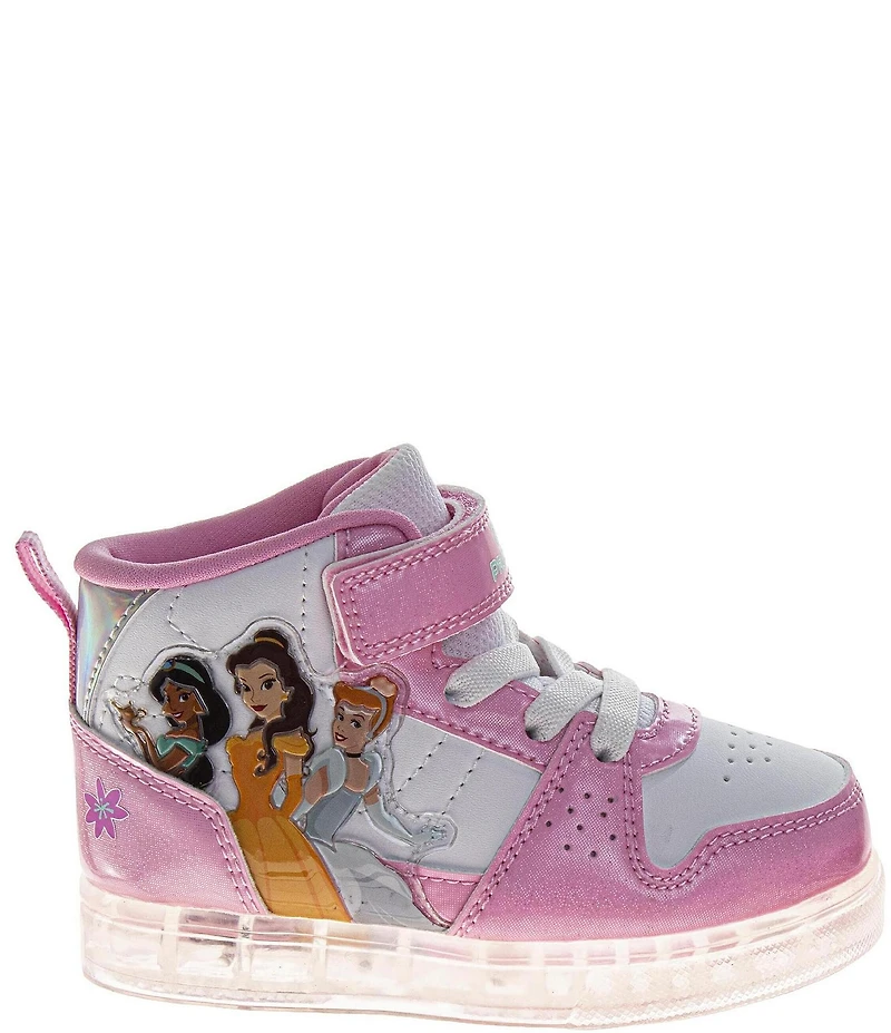 Josmo Girls' Disney Princess Light-Up High-Top Sneakers (Toddler)
