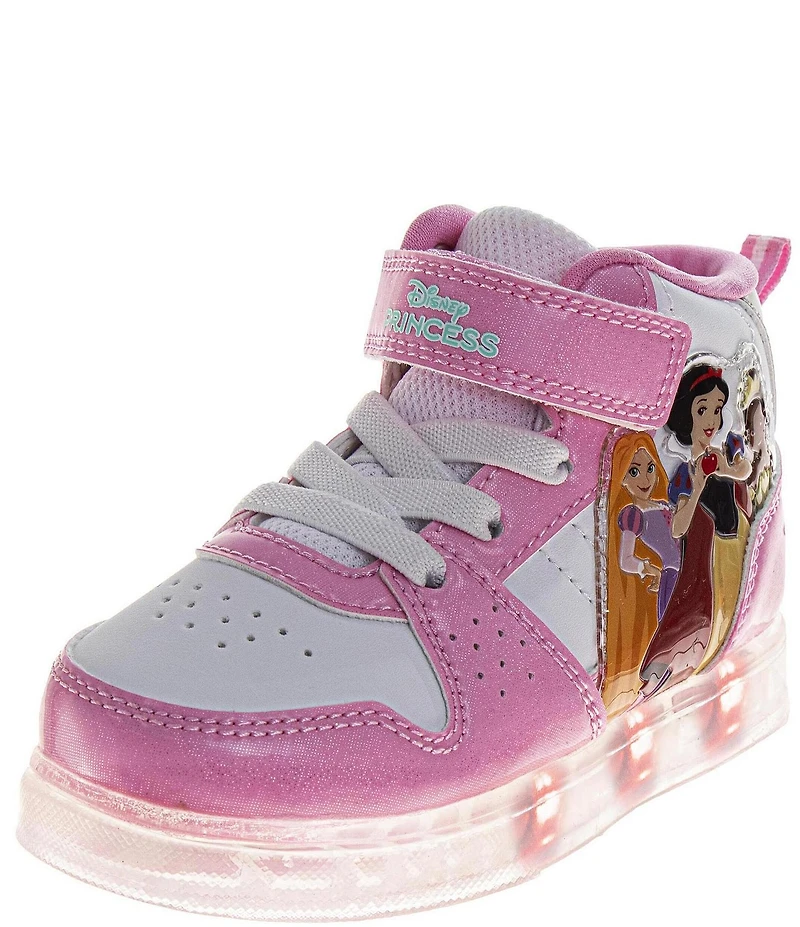 Josmo Girls' Disney Princess Light-Up High-Top Sneakers (Toddler)