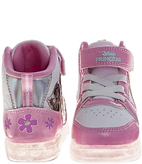 Josmo Girls' Disney Princess Light-Up High-Top Sneakers (Toddler)