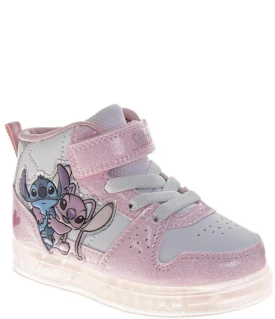 Josmo Girls' Disney Stitch Hi-Top Light-Up Sneakers (Infant)