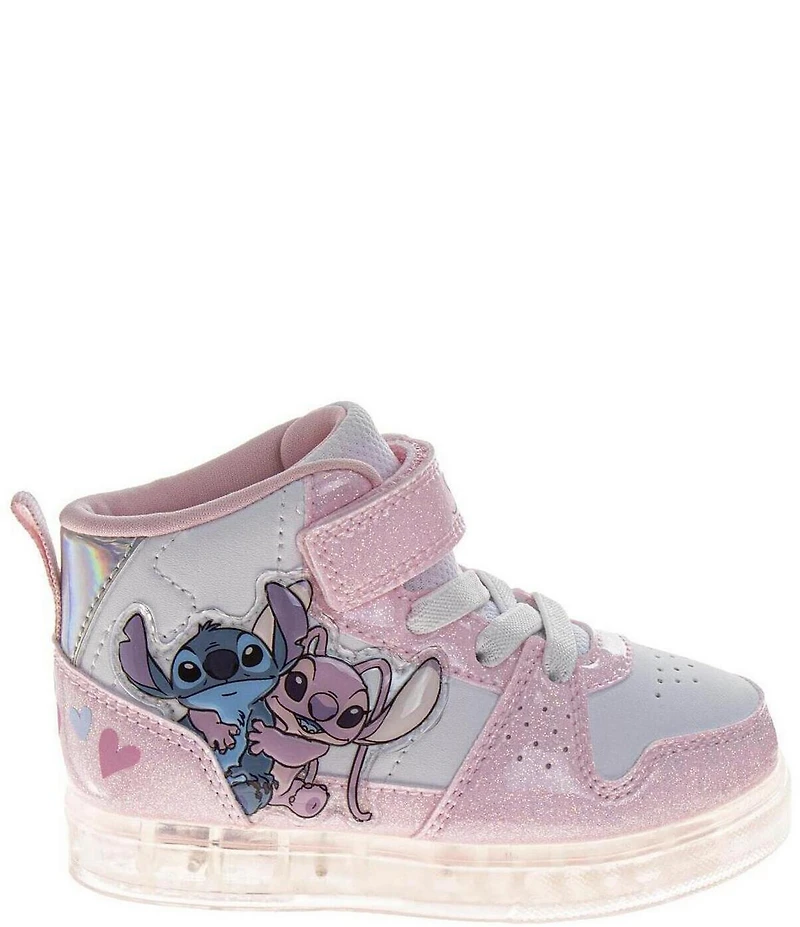 Josmo Girls' Disney Stitch Hi-Top Light-Up Sneakers (Infant)