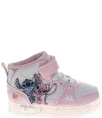 Josmo Girls' Disney Stitch Hi-Top Light-Up Sneakers (Infant)