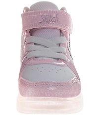 Josmo Girls' Disney Stitch Hi-Top Light-Up Sneakers (Toddler)