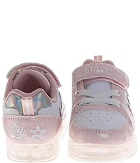 Josmo Girls' Disney Stitch Glitter Leather Light-Up Sneakers (Toddler)