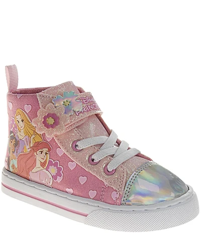 Josrmo Girls' Disney Princess Hi-Top Sneakers (Infant)