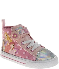Josrmo Girls' Disney Princess Hi-Top Sneakers (Infant)