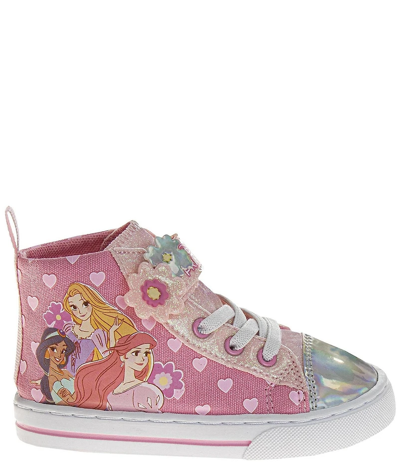 Josrmo Girls' Disney Princess Hi-Top Sneakers (Infant)