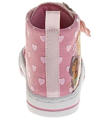 Josrmo Girls' Disney Princess Hi-Top Sneakers (Infant)