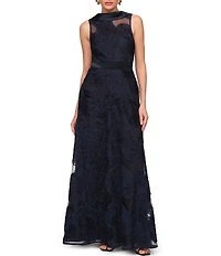 JS Collections Anna Soutache Sleeveless A Line Gown