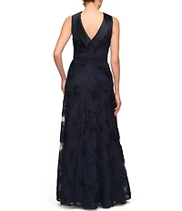 JS Collections Anna Soutache Sleeveless A Line Gown