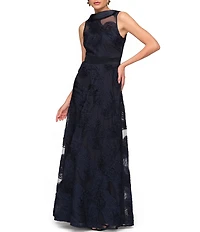 JS Collections Anna Soutache Sleeveless A Line Gown
