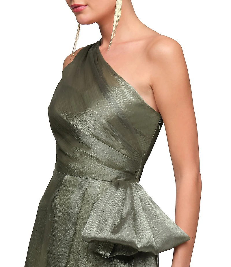JS Collections Kairi One Shoulder Organza Gown