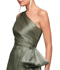 JS Collections Kairi One Shoulder Organza Gown