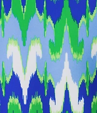 Jude Connally Alexa Paradise Ikat Print Split V-Neck Sleeveless Tank Top