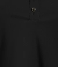 Jude Connally Angelica Brushed Jude Cloth Point Collar Button Neck Short Sleeve Top