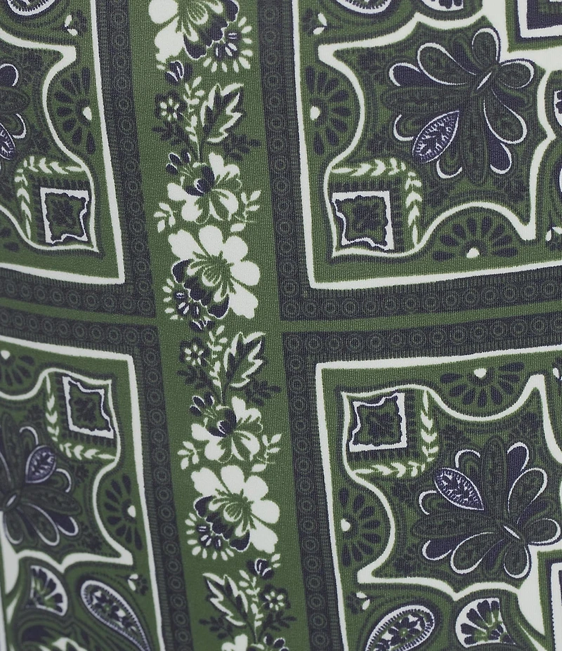 Jude Connally Bernadette Palace Tapestry Loden High Halter Neck Sleeveless Maxi Dress