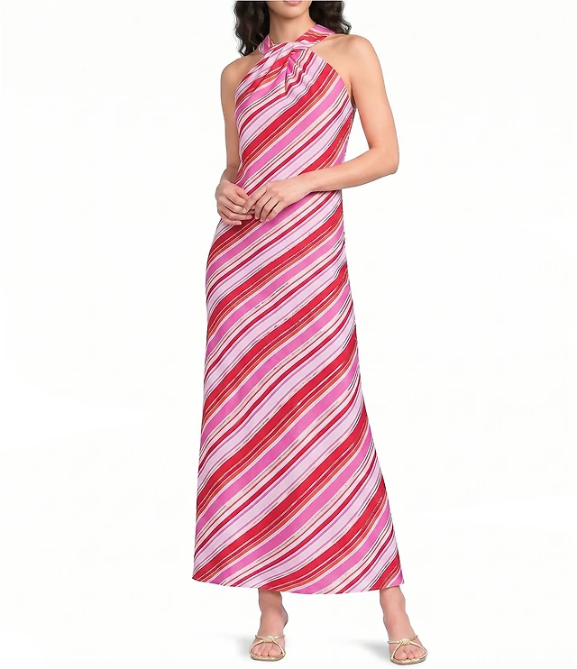 antonio melani darah satin halter neck sleeveless dress reviews Antonio Melani Darah Satin Halter Midi Dress Review