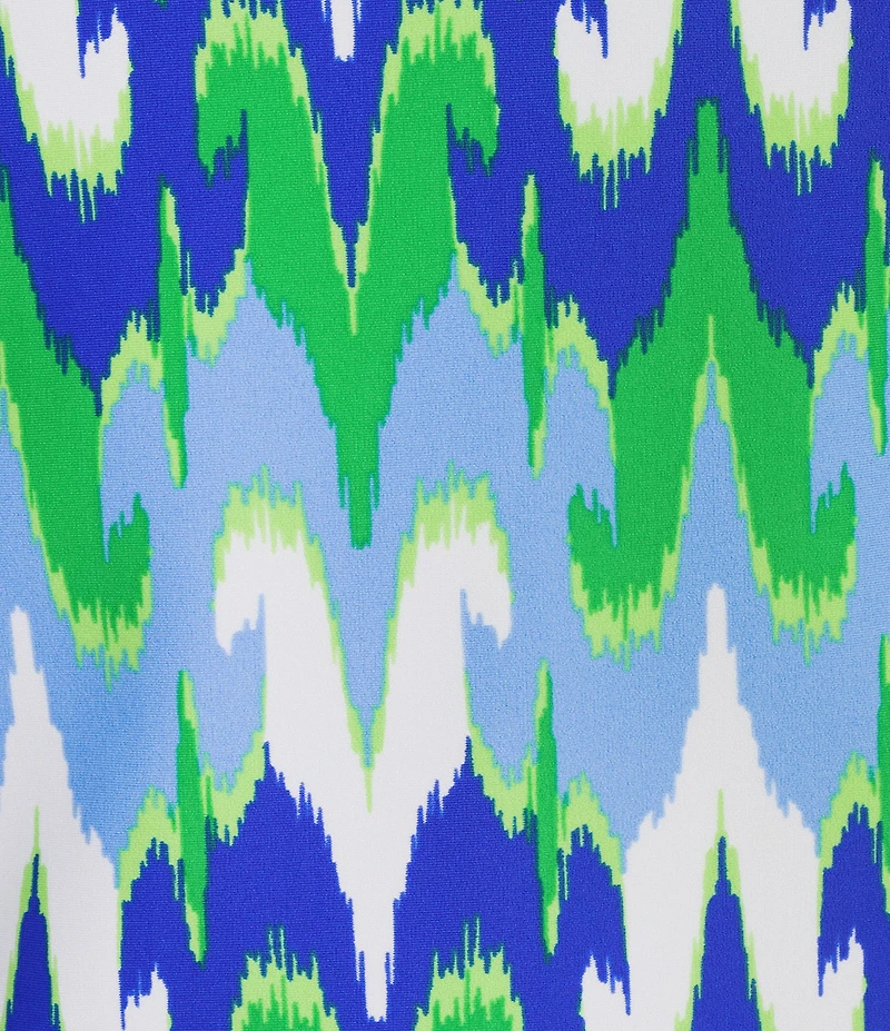 Jude Connally Beth Jude Cloth Paradise Ikat Print Crew Neck Sleeveless Shift Dress